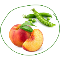 Bevat vezels: >55% van fruit en groenten.